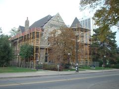 the kelsey museum being reroofed