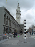 the historic ferry building at the end of market