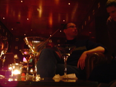 robert and vanquished martini's at the clift