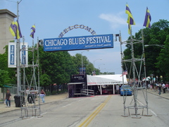 chicago blues festival entrance