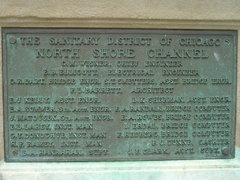 north shore channel bridge plaque