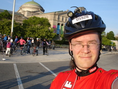 2008 Bike The Drive at the southern turnaround. 30 miles before breakfast!