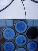 closeup of tiling