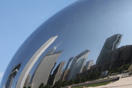 downtown as seen from the bean