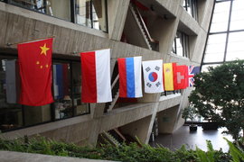atrium flags