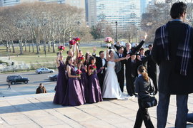 an entire rocky wedding party