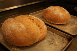 the last two loaves, made at streamside