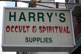 harry's occult, down the street