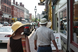 walking the main drag in portsmouth, nh