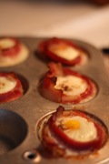 eggs baked in bacon cups