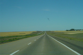 post-dickenson, north dakota. heading into the badlands